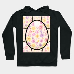 Pink and Yellow Spring Easter Eggs Hoodie